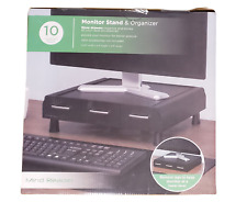 Mind Reader Monitor Stand and Desk Organizer for PC or Laptop, Black picture