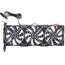PCIe Video Card Cooler Triple Fan 3500rpm PC Case Slot Air Cooling Bracket Panel picture