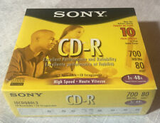 Sony High Speed CD-R 10 Pack 700 MB 80-min 1x-48x Speed NEW picture