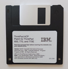 Vintage 1988 Genuine IBM ThinkPad ACP Patch For 600, 770 & 770E Floppy 3 1/2