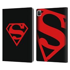 OFFICIAL SUPERMAN DC COMICS LOGOS LEATHER BOOK WALLET CASE COVER FOR APPLE iPAD picture