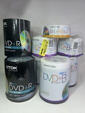 20 MEMOREX DVD+R  16X 4.7GB  120 Minutes  Discs New Blank BULK Pack 20 Disc Only picture