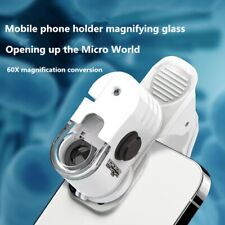 Mini Mobile Phone Microscope, 60x Pocket Microscope, Handheld Portable LED Light picture