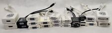 Lot of 23 Display adapters Mini DP to VGA HDMI, DVI DP mixed  picture