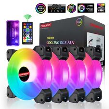 COOLMOON 120mm Cooling Fan RGB 6PIN Computer Case Colorful Radiator Cooler PC 5V picture
