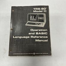 TRS-80 Model 3 III Operation & BASIC Language Reference Manual 1980 vintage picture