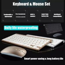 Mini Wireless Keyboard And Mouse Set Waterproof 2.4G For Mac Apple PC Computer picture