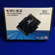Kingwin KWI-S2 USB 2.0 to Dual SATA Adapter One Touch Backup OTB 2.5