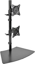 New Tripp-Lite Dual Vertical Flat Screen Desk or Clamp Mount DDR1527SDC - Black picture