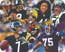 Pittsburgh Steelers 1980s Art MOuse Pad Oil Painting Art 7 3/4 x 9