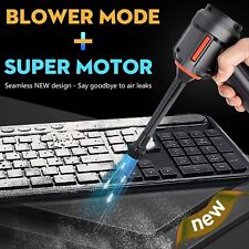 Air Duster & Mini Vacuum Keyboard Cleaner 3in1 Portable Cordless Blower Computer picture