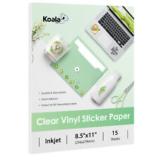 Koala Clear Sticker Paper for Inkjet Printable Vinyl Sticker Paper Waterproof 15 picture