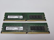 Micron 16GB (2x8GB) PC4-17000 DDR4-2133P RAM Desktop SDRAM MTA16ATF1G64AZ-2G1A2 picture
