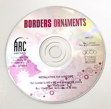 Vintage BORDERS ORNAMENTS Software For Windows 3.1 NT 95 Mac OS/2 ARC117 90s picture