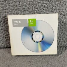 Apple DVD-R 5 Pack 2x Speed 4.7 GB 120 min Media Discs Sealed Original Nostalgic picture