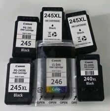 Lot 6 Empty Canon PG-245/246/240 Black/Color Ink Cartridges -For Parts Or Refill picture