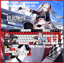 Azur Lane KMS Prinz Eugen Cross Shaft PBT Keycap Theme Mechanical Keyboards picture