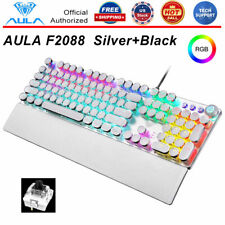 AUAL Square punk F2088 Mechanical Keyboard 108 Keys Black Switch RGB USB Wired picture