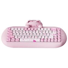  C68 Wireless Mechanical Keyboard, 65% Gaming Keyboard Hot Milk Switch Pink picture