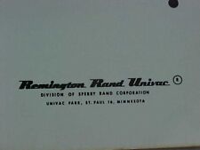 Remington Rand Univac MARS Magnetic Tape System Technical Manual Sperry Rand picture