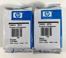 2 PACK HP 56 Black 57 Color Original C6656AN C6657AN Ink printer cartridge OEM picture