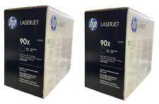 2 Genuine UNUSED HP 90X Toners Blk Box NO Internal Seal Never Put into a Printer picture