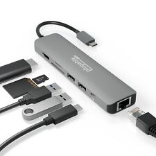 Plugable 7-in-1 USB C Hub Multiport Adapter with Ethernet - 100W Charging picture