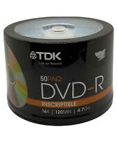 TDK 50PK DVD-R 16X 120 min 4.7GB picture