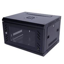6U Wall Mount Network Server Cabinet Enclosure Rack with Cooling Fan Black picture