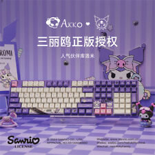 Akko Kuromi 5108B Plus RGB Hot Swap Wireless Bluetooth Mechanical Keyboard Gift  picture