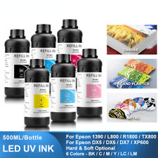 6×500ML LED UV Ink For Epson 1390 L800 L1800 L805 R1800 R1900 Printhead picture