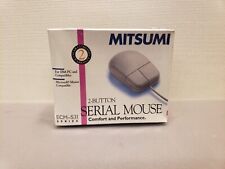 Mitsumi 2-Button Computer Serial Mouse ECM-S31 IBM PC's 9-Pin NEW Sealed picture