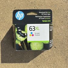 HP 63 XL Tri Color Ink Cartridge June 2025 Genuine Original New Unopened picture