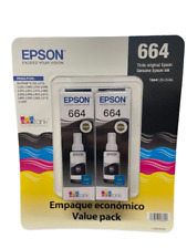 (Pack of 2) NEW Epson T644120 664 Black Ink for EcoTank L120 L210 L220 L300 picture