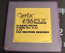 Rare Vintage Cyrix 6x86MX-PR266 Gold Top CPU picture