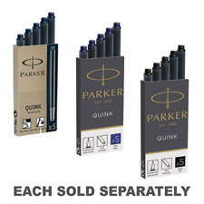 Parker Quink High Quality Permanent Ink Fountain Pen Refill Cartridges Pack of 5 picture