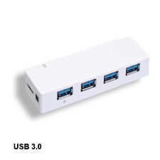 Kentek White 4 Port USB 3.0 Port Hub 900mA 5Gbps Charging Data Sync for PC Mac picture