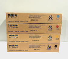 Toshiba T-FC50U Toner Set CMYK For E-Studio 2555C 3055C 3555C 4555C Genuine NEW picture