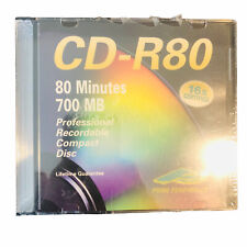 CD-R80 Prime Peripherals Set Of 10 Blank Media 80 minutes 700 MB Sealed  picture