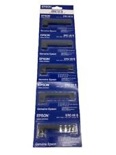 Lot of 5 Genuine Epson ERC-09-B Ribbon Cartridge Black 200K Character Yield NEW picture