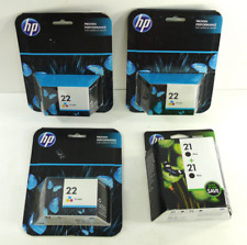 Huge Lot: Genuine HP 21 Black & 22 Tri-Color Ink Cartridges Combo EXPIRED picture
