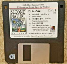 Vintage 1994 Windows 3.1 Second Nature Software Slide Show Sampler 1000 Disk picture