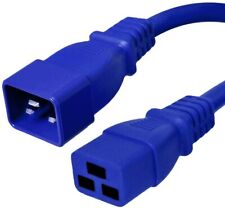 15 PACK LOT 5ft IEC C20 - C19 Blue Power Cord 12AWG 20A/2500W 100-250V 1.5M picture