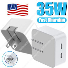 35W USB-C Dual Port Fast Charger Cube PD Adapter For iPhone iPad Samsung MacBook picture