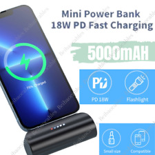 5000mAh 18W Mini Portable Power Bank With Flashlight Charger For iPhone 14 13 12 picture