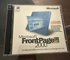 Microsoft FrontPage 2000 Windows Academic Version - 2 Disc Set With CD Key picture
