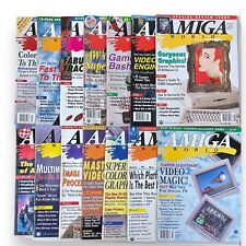 14 x Vintage Amiga World Computer Magazines Full Run March 1994-April 1995 picture
