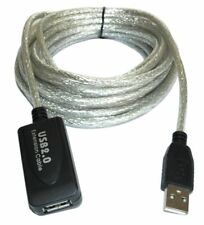 16ft USB 2.0 480Mbps ACTIVE EXTENSION Cable  Metalic Clear picture