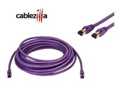 Cat8 SFTP High Speed Ethernet Patch Cord 2GHz LAN Wire 0.5FT-75 FT Purple LOT picture