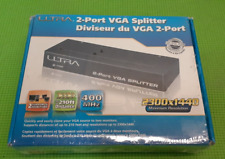 Powered VGA Splitter 2 Port Dual Monitor New Sealed picture
